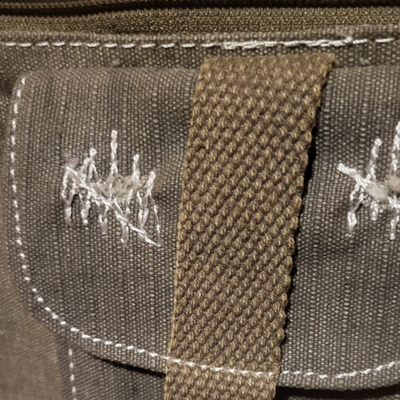 Jute/Cotton Slouchy Tote Bag With Suede Handles Made In India - Picture 4 of 10